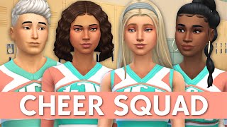 THE CHEER SQUAD | Sims 4 High School Years CAS