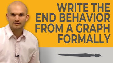 How to write formally the end behavior of the leading coefficient test