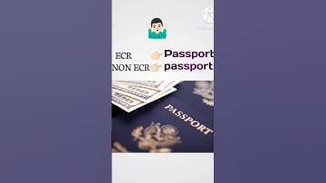 ECR And Non ECR Passport | ECR Passport vs Non-ECR Passport 🤷🏻‍♂️