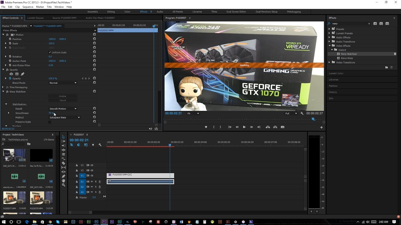 how to stabilize video in premiere pro