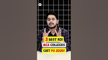 💥Top 3 Govt. MCA Colleges 2025🤔 Best ROI MCA Colleges CUET PG🤩#shorts #mcacourse #dumca #jnumca