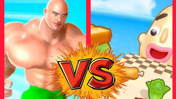 Max Levels Muscle Rush 3D Vs sandwich runner 3D All🎁❌🎇 New Max Update Mobile Gameplay WE21