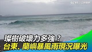 璨樹破壞力多強？台東、蘭嶼感受到了！暴風雨現況曝光 ｜三立新聞網 SETN.com
