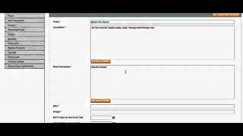 Magento - New simple product-part 1