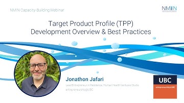 Target Product Profile (TPP) Development Overview & Best Practices
