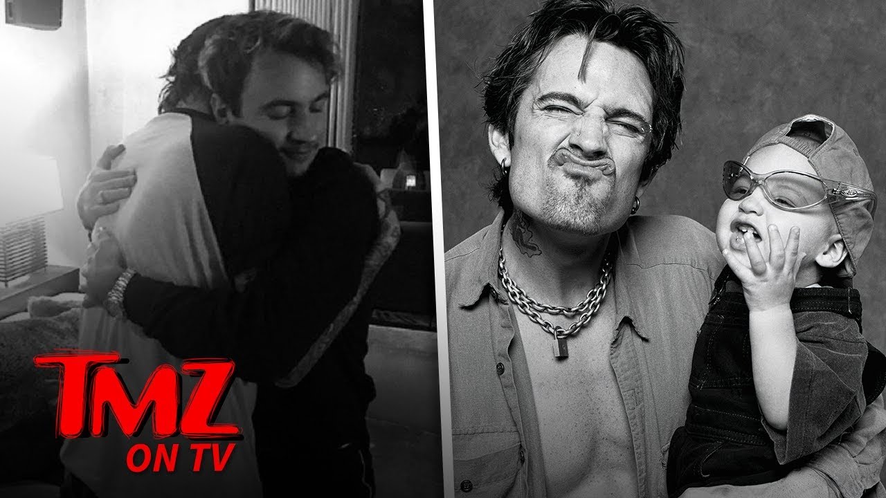 Tommy Lee and Son Brandon Reconcile with Heartfelt Hug After Bitter  Yearlong Beef | TMZ TV - YouTube