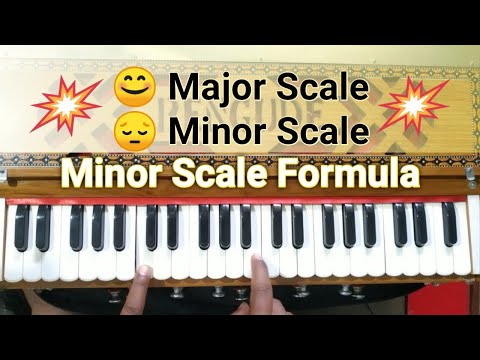Minor Scale Formula | Easy Harmonium Lessons@learnkeyboard