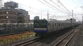 [新旧離合] 横須賀線-総武快速線 E235系1000番台J-07+F-11快速品川行き&E217系快速千葉行き@西船橋