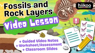 Fossils and Rock Layers for Kids! (NGSS 4-ESS1-1) 🌎🦕