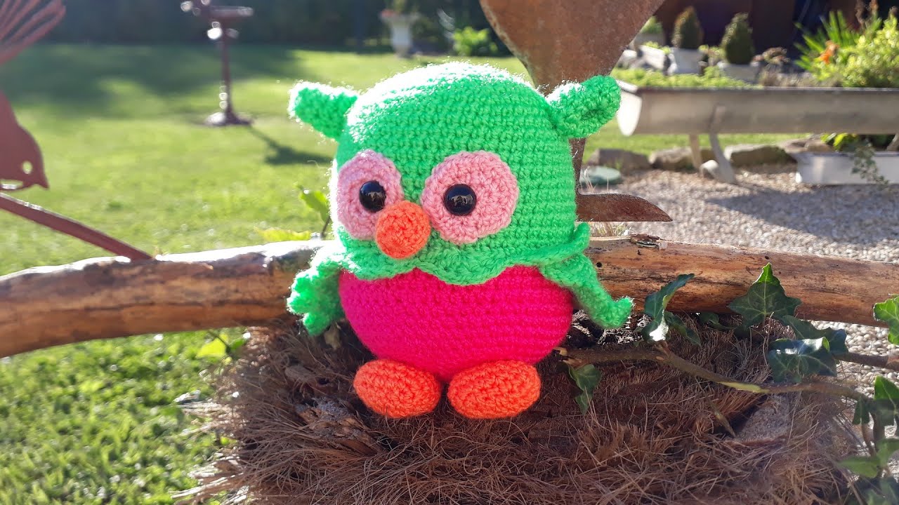 CROCHET : Porte-clés hibou 