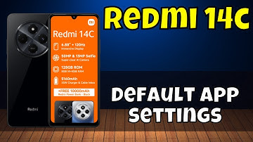 Redmi 14c  default app settings | How to change default app Redmi 14c