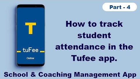 How to track student attendance in the app. - School, Classes, Attendance, Fees, Exam Management App