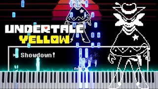 Undertale Yellow OST - Showdown! (Piano Tutorial & Sheet)