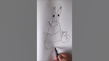 How to Draw Mr. Krabs from SpongeBob animation step by step | #shorts