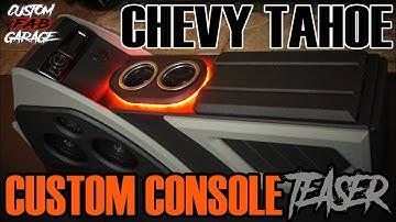 CHEVY TAHOE / GMC YUKON CUSTOM CENTER CONSOLE COMPLETED TEASER PREVIEW -  CUSTOM FAB GARAGE