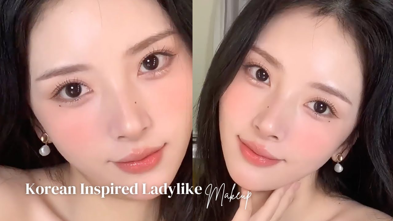 Korean Ladylike🍈 Honeydew Tone Makeup Elegant Archetype Low visual Weight Beauties by 小春雪酱
