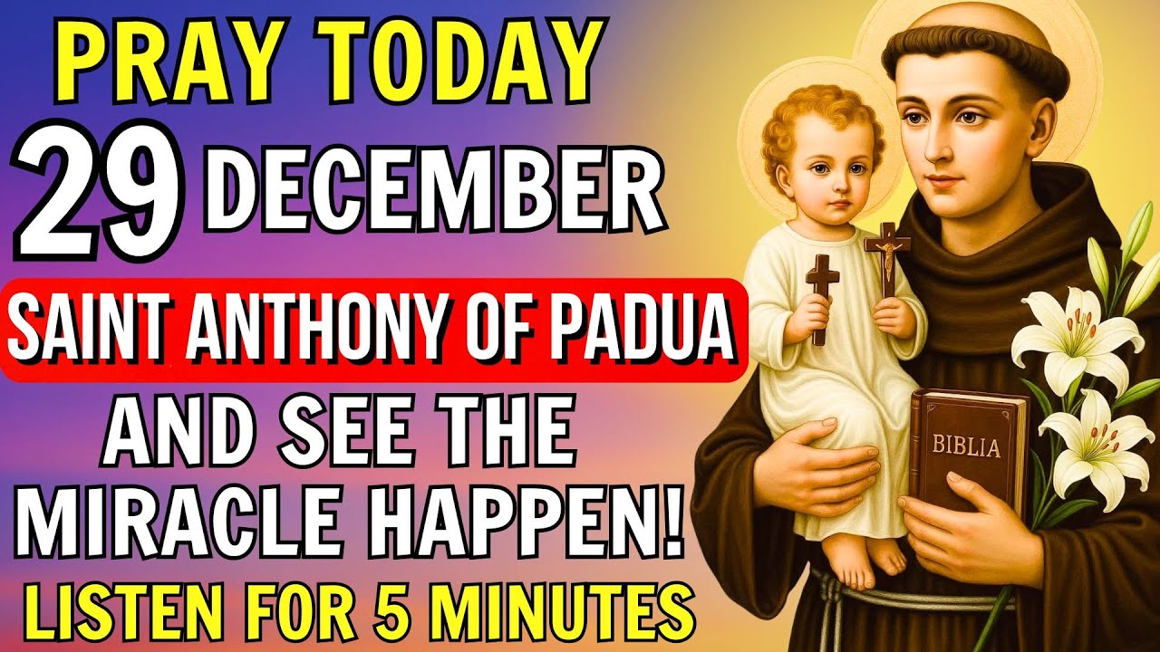 💖МОЩНАЯ МОЛИТВА ДЛЯ ПОЛУЧЕНИЯ НЕОБХОДИМОГО ЧУДА ЧЕРЕЗ СВЯТОГО АНТОНИЯ ПАДУИЙСКОГО 🙏 МОЛИТВА СВЯТО...