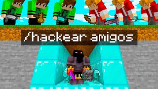 2 CAÇADORES vs ATHOS HACKER no MINECRAFT screenshot 5