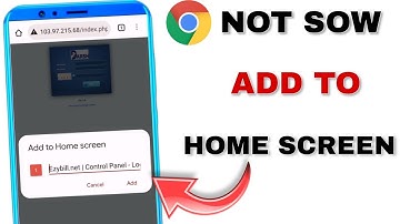Add to home screen not working | App icon not showing on phone  screen #add#to#homescreen#chrome