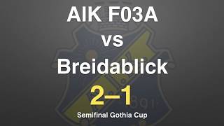 Gothia Cup Aik Vs Breidablick