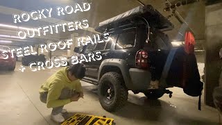JEEP LIBERTY KJ RENEGADE ROCKY-ROAD OUTFITTERS ROOF RAILS CROSS BARS INSTALLATION