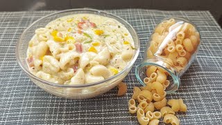 WHITE SAUCE PASTA | Homemade Pasta easy recipe |