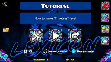 Geometry Dash / How to make an Timeless Level