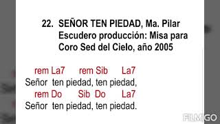 Señor Ten Piedad 2, Ma. Pilar Escudero (con acordes)