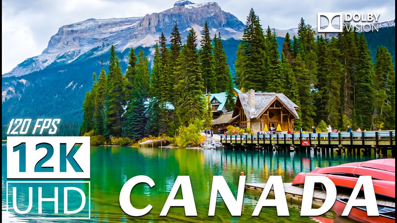 CANADA - 12K Scenic Relaxation Film  With Calming Music - 12K (120fps) Video UltraHD