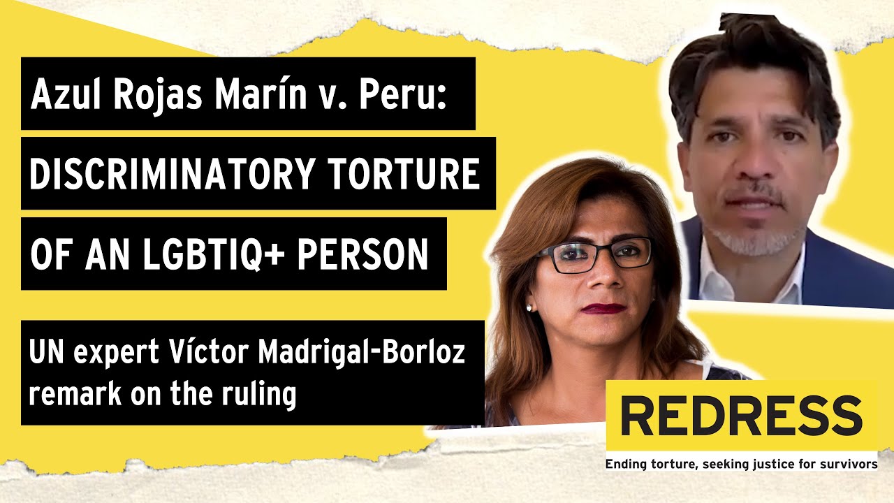 Azul Rojas Marín Case (discriminatory torture): Victor Madrigal-Borloz discusses the ruling