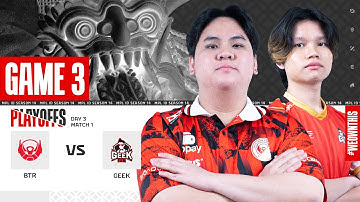 BIGETRON ALPHA vs GEEK FAM | Playoffs Day 3 | Game 3 | #MPLIDS14