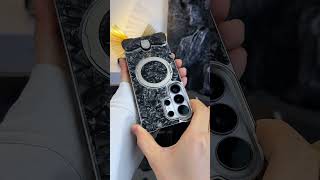 #Samsung S26 Ultra Ice Crack Marble Texture with High-End Reflective Finish, Aluminum