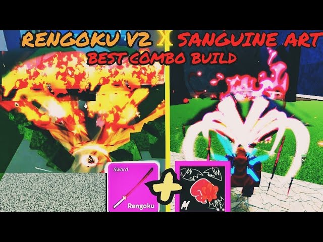 NEW Rengoku + Sanguine Art is OP! (Update 20 Blox Fruits Bounty Hunting) 