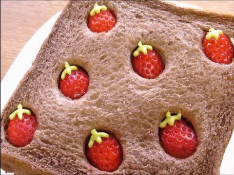 Chocolate bread strawberry sandwiches ヤマザキ チョコ 食パン いちごサンド