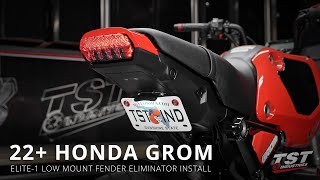 How to install an Elite-1 Low Mount Fender Eliminator on a 2022+ Honda Grom by TST Industries