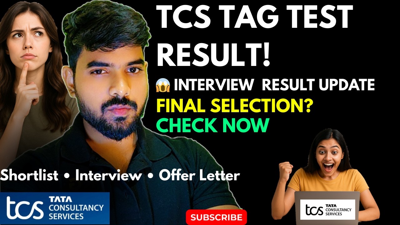 TCS TAG Test & Interview Result Update 🚨 | Shortlist, Next Steps & Final Selection