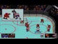 NHL Hockey 91 Gameplay Soviet Union vs United States (Sega Mega Drive/Genesis)