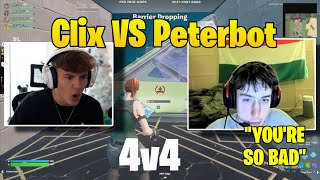 Clix Higgs Reet HydraSZN VS Peterbot Eomzo Vet Twunti 4v4 ZoneWars (CRAZY ENDING)..