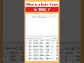 What is Data Value in SQL | SQL for Beginners