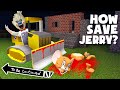 What ice scream doing with jerry on destroyed building in minecraft  tom and jerry  gameplay movie