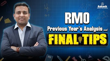RMO Previous Year Analysis | Tips & Tricks 💯