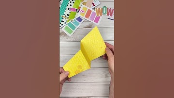 Tri Fold Angle Mixed Media Card #handmadecards #cardmaking