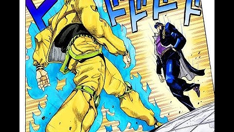 Jotaro vs DIO Part 1 - manga version w/ anime voices (JJBA SC)