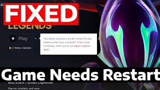 Fix League of Legends Your Game Requires a System Restart to Play | How To screenshot 3