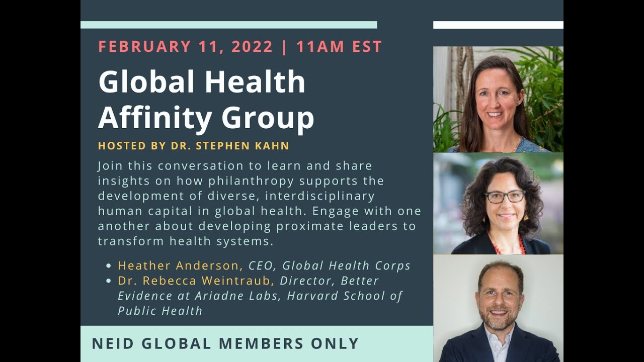 NEID Global February Session, Global Health Affinity Group