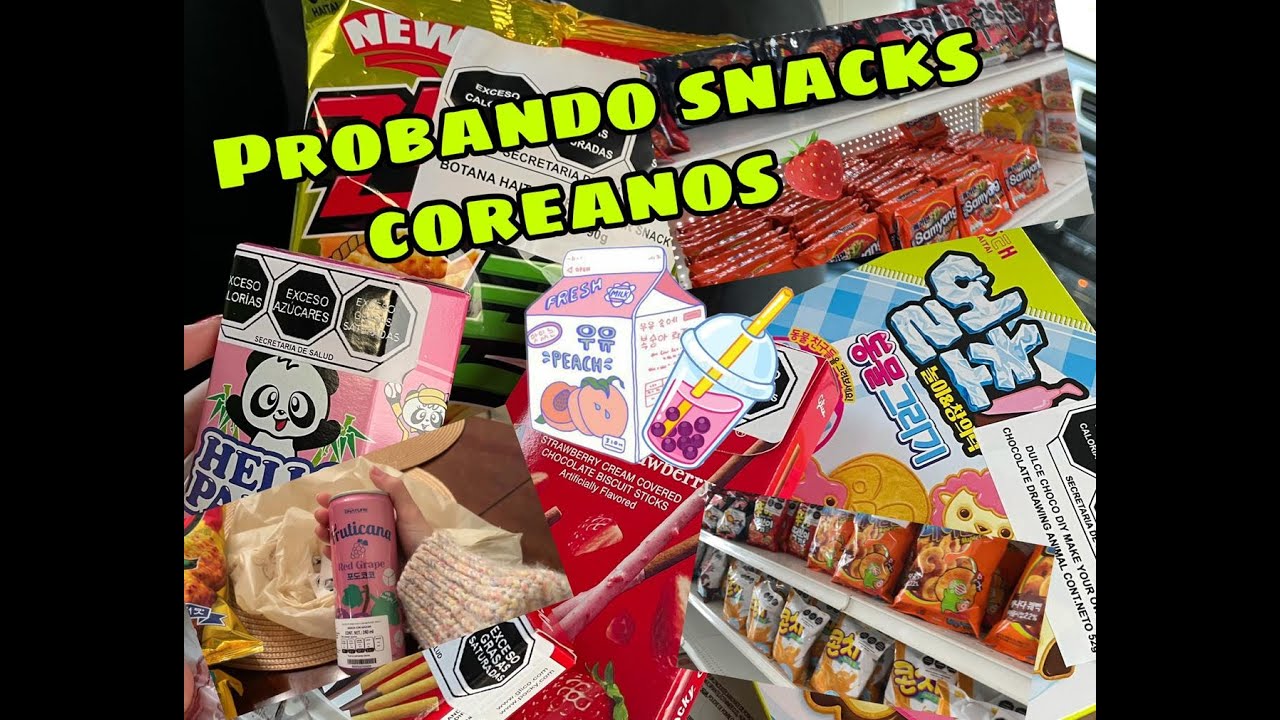 Probando snacks coreanos🍰💞🇰🇷🥢 YouTube