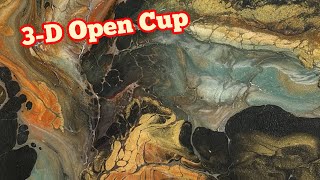 340. NEW Favorite GALAXY OPEN CUP on Lazy Susan, 3-D look! Acrylic Painting Tutorial, Resined