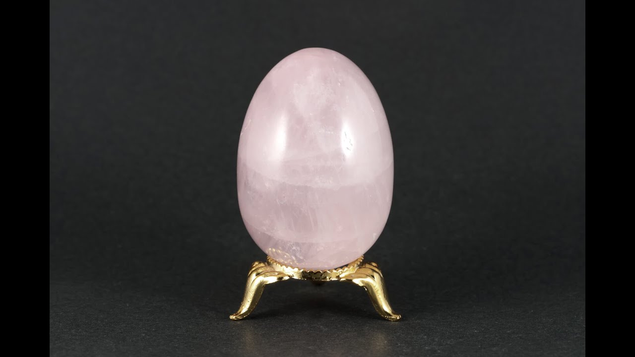ローズクォーツ(紅石英) たまご形 85g / Rose Quartz Egg - YouTube