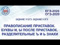 ПРАВОПИСАНИЕ ПРИСТАВОК. БУКВЫ И, Ы ПОСЛЕ ПРИСТАВОК. РАЗДЕЛИТЕЛЬНЫЕ Ъ И Ь ЗНАКИ.