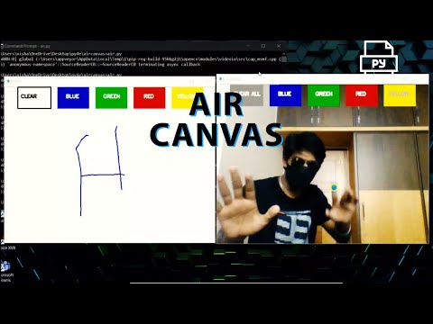 Air Canvas using OpenCV | Python | Air Painting | Draw in Air | With Code